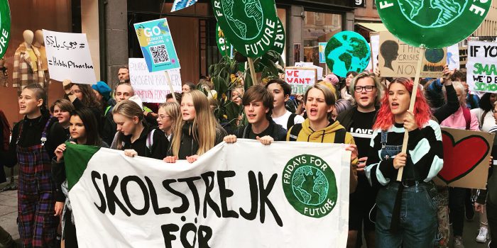 Klimatstrejk. Foto: Torbjörn Granrot