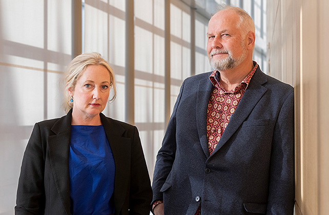 Jonas Sjöstedt och Hanna Gedin EU-parlamentariker Vänsterpartiet